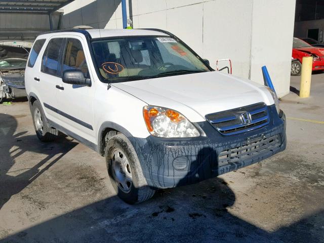 JHLRD68535C011064 - 2005 HONDA CR-V LX WHITE photo 1