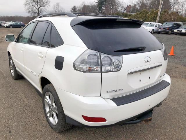 JTJHW31U272017320 - 2007 LEXUS RX 400H WHITE photo 3