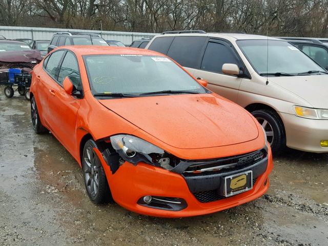 1C3CDFBB1FD302552 - 2015 DODGE DART SXT ORANGE photo 1