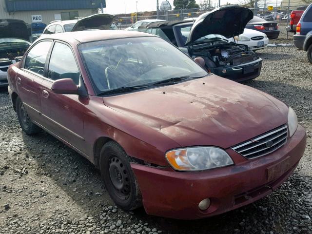 KNAFB121225202230 - 2002 KIA SPECTRA BA MAROON photo 1