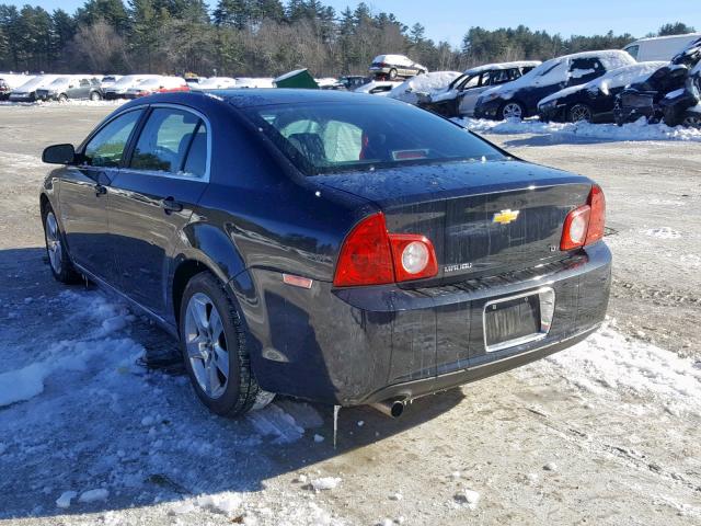 1G1ZH57B094270655 - 2009 CHEVROLET MALIBU 1LT შავი ფოტო 3