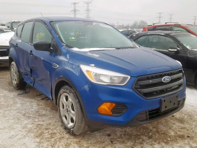 1FMCU0F7XHUA89601 - 2017 FORD ESCAPE S BLUE photo 1