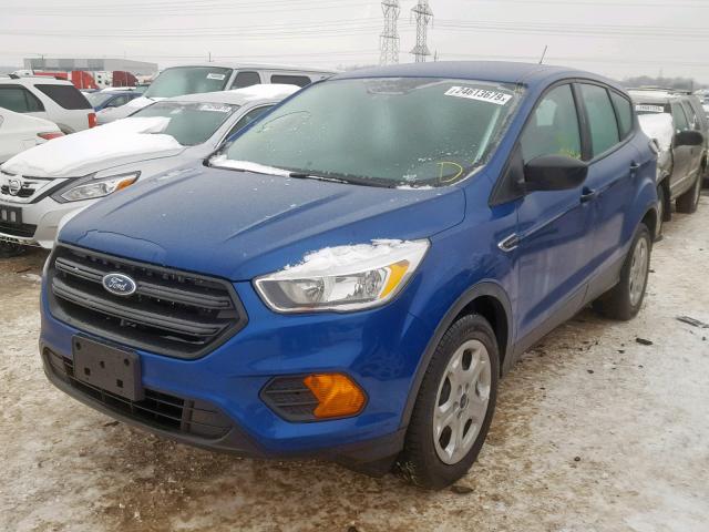 1FMCU0F7XHUA89601 - 2017 FORD ESCAPE S BLUE photo 2