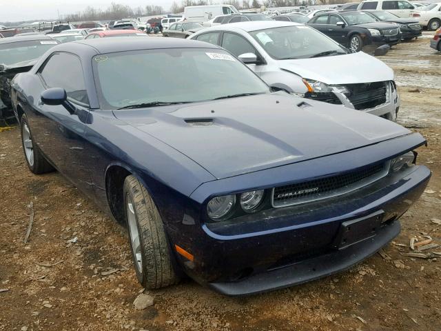 2C3CDYAG4EH209793 - 2014 DODGE CHALLENGER BLUE photo 1