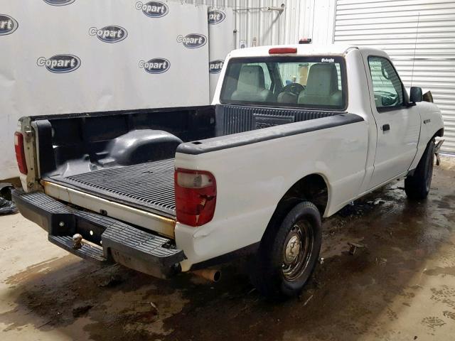 1FTYR10D45PA04441 - 2005 FORD RANGER WHITE photo 4