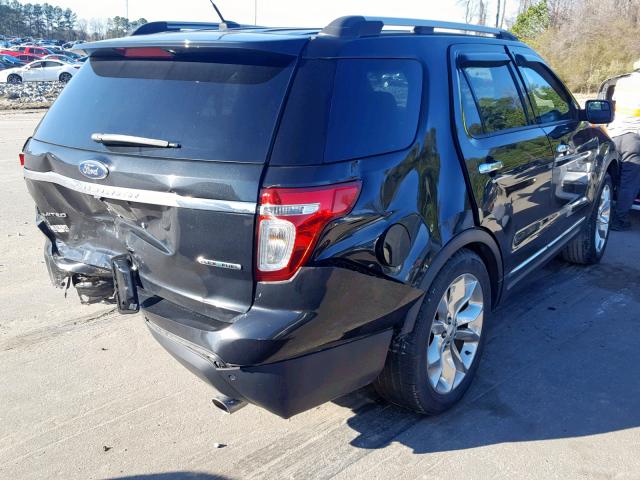 1FM5K7F83FGB71052 - 2015 FORD EXPLORER L BLACK photo 4