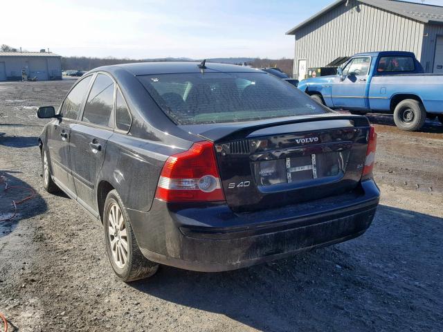 YV1MS382852065784 - 2005 VOLVO S40 2.4I BLACK photo 3