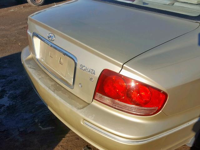 KMHWF35H84A913142 - 2004 HYUNDAI SONATA GLS GOLD photo 9