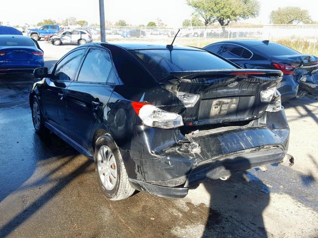 KNAFU4A25C5476741 - 2012 KIA FORTE EX BLACK photo 3