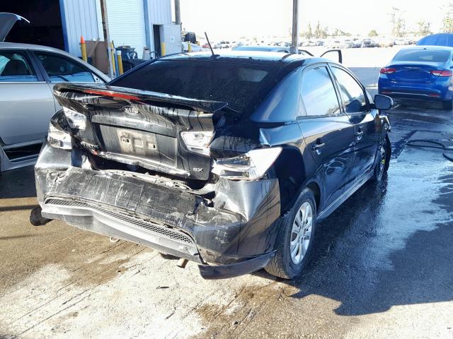 KNAFU4A25C5476741 - 2012 KIA FORTE EX BLACK photo 4