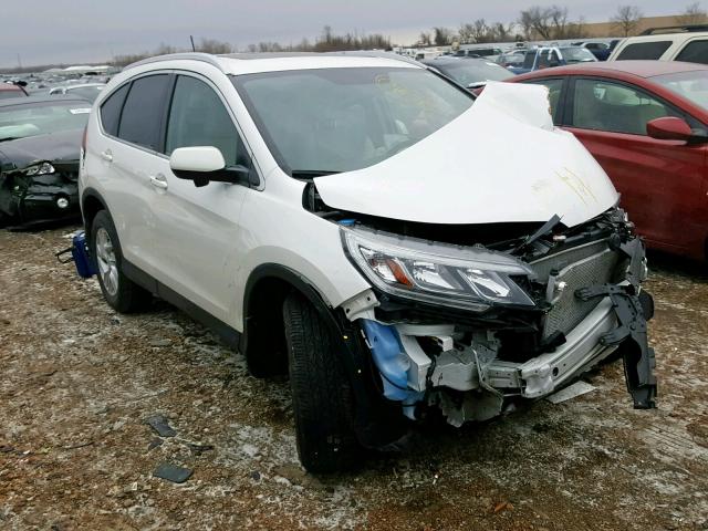 5J6RM4H7XGL076882 - 2016 HONDA CR-V EXL WHITE photo 1