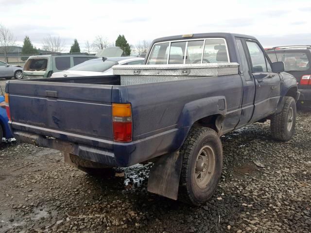 JT4RN66S0F5073918 - 1985 TOYOTA PICKUP XTR BLUE photo 4