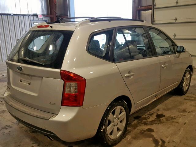 KNAFG525577069115 - 2007 KIA RONDO BASE SILVER photo 4