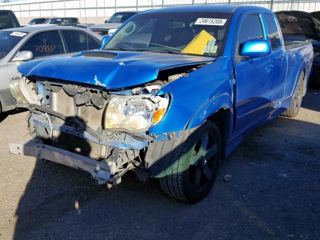 5TETU22N97Z376759 - 2007 TOYOTA TACOMA X-R BLUE photo 2