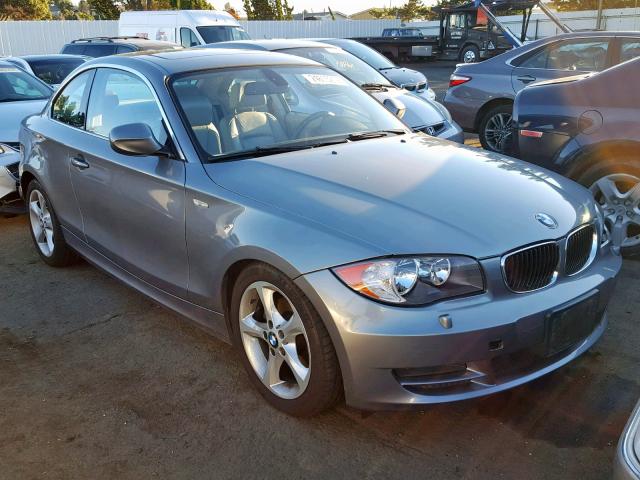 WBAUP9C52AVL89282 - 2010 BMW 128 I GRAY photo 1