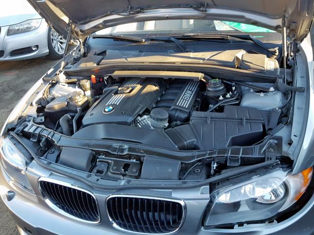 WBAUP9C52AVL89282 - 2010 BMW 128 I GRAY photo 7