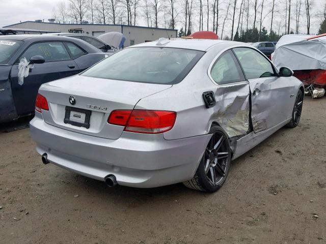 WBAWC73558E064841 - 2008 BMW 335 XI SILVER photo 4