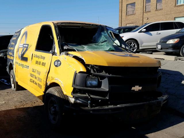 1GCFG15X381193168 - 2008 CHEVROLET EXPRESS G1 YELLOW photo 1