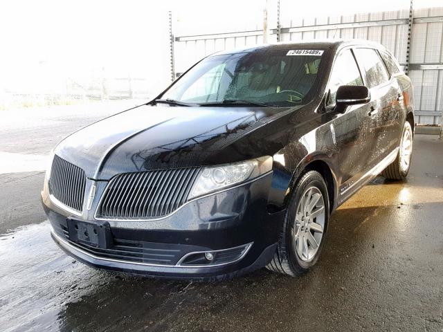 2LMHJ5NK9EBL52460 - 2014 LINCOLN MKT BLACK photo 2