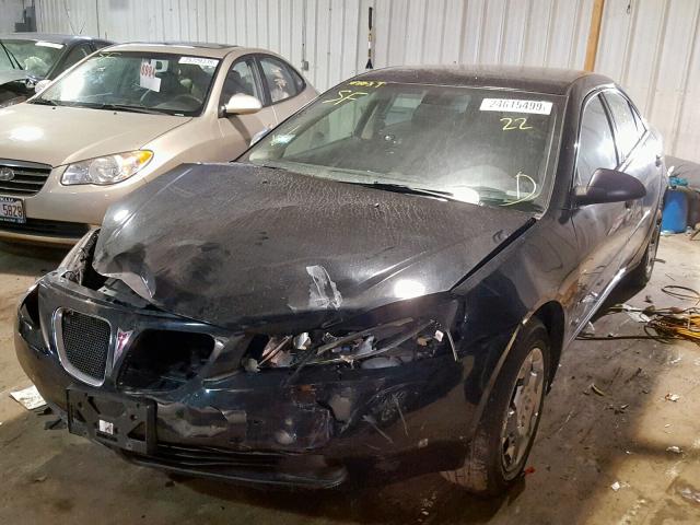 1G2ZF58B274272064 - 2007 PONTIAC G6 VALUE L BLACK photo 2