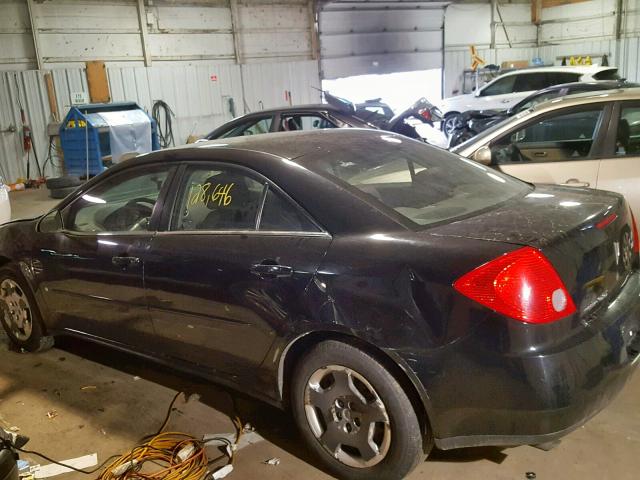 1G2ZF58B274272064 - 2007 PONTIAC G6 VALUE L BLACK photo 3