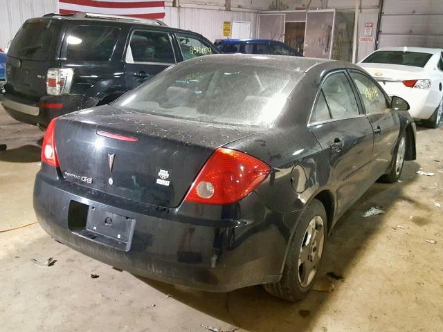 1G2ZF58B274272064 - 2007 PONTIAC G6 VALUE L BLACK photo 4