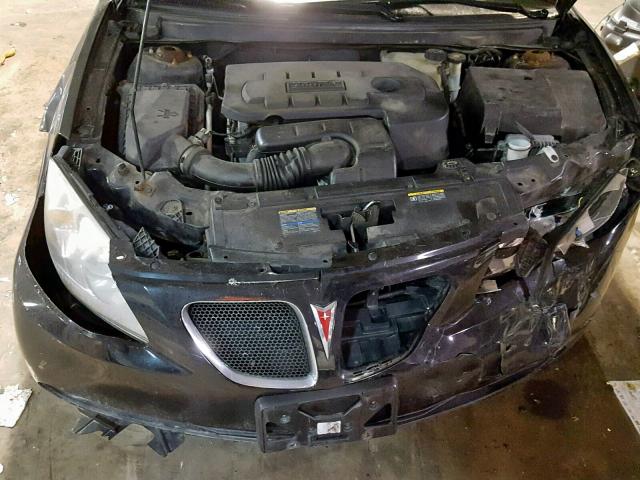 1G2ZF58B274272064 - 2007 PONTIAC G6 VALUE L BLACK photo 7