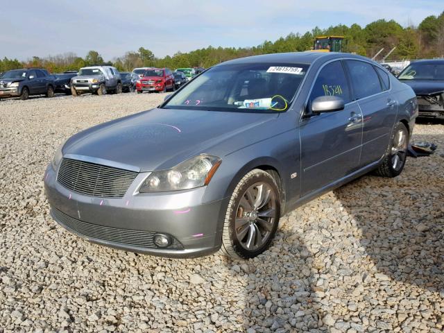 JNKBY01E56M201162 - 2006 INFINITI M45 BASE GRAY photo 2