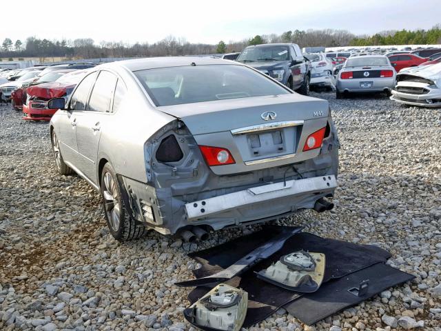 JNKBY01E56M201162 - 2006 INFINITI M45 BASE GRAY photo 3