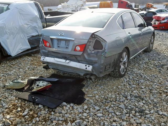 JNKBY01E56M201162 - 2006 INFINITI M45 BASE GRAY photo 4