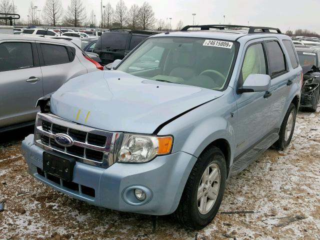 1FMCU59H18KB58589 - 2008 FORD ESCAPE HEV BLUE photo 2