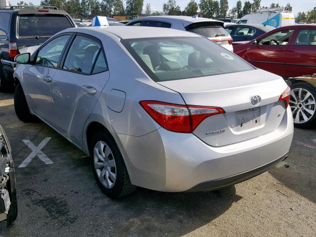 5YFBURHEXGP459554 - 2016 TOYOTA COROLLA L SILVER photo 3