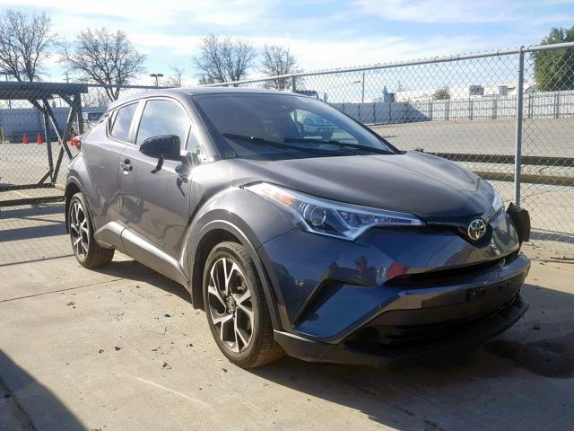 NMTKHMBX3JR021621 - 2018 TOYOTA C-HR XLE GRAY photo 1