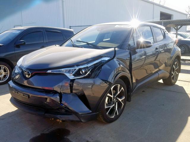 NMTKHMBX3JR021621 - 2018 TOYOTA C-HR XLE GRAY photo 2