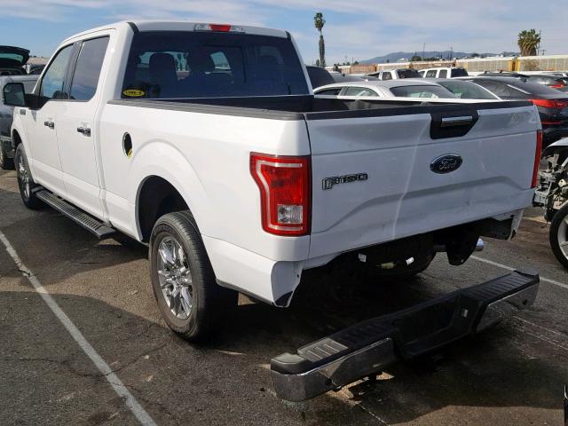 1FTEW1CF9HKC74016 - 2017 FORD F150 SUPER WHITE photo 3