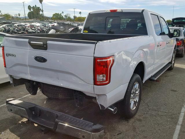 1FTEW1CF9HKC74016 - 2017 FORD F150 SUPER WHITE photo 4
