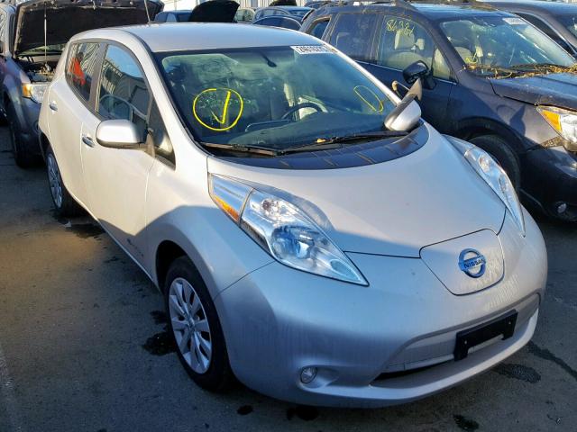 1N4AZ0CP0DC421942 - 2013 NISSAN LEAF S GRAY photo 1