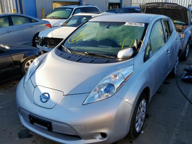 1N4AZ0CP0DC421942 - 2013 NISSAN LEAF S GRAY photo 2