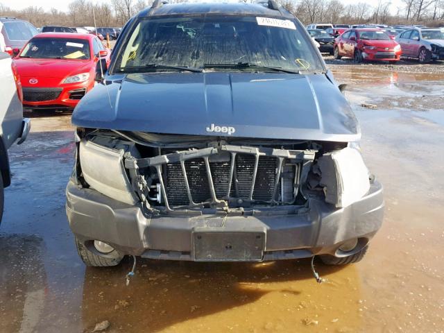 1J4GW48S64C188323 - 2004 JEEP GRAND CHER BLUE photo 9