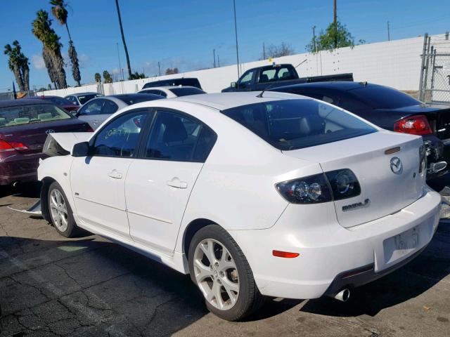 JM1BK324981130661 - 2008 MAZDA 3 S WHITE photo 3