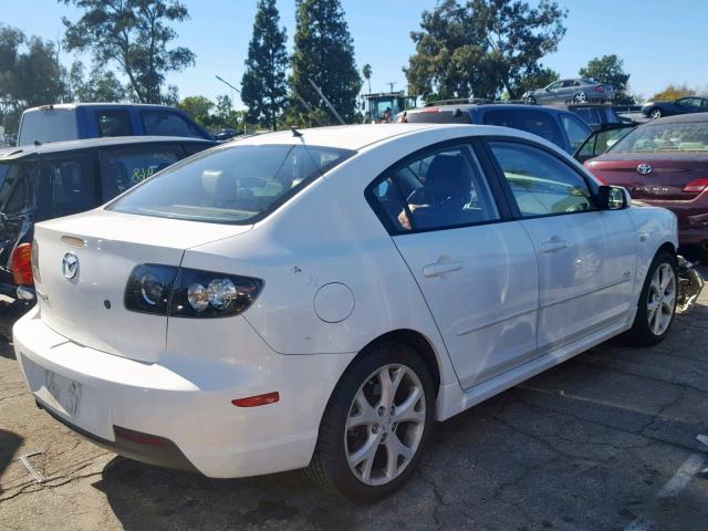 JM1BK324981130661 - 2008 MAZDA 3 S WHITE photo 4