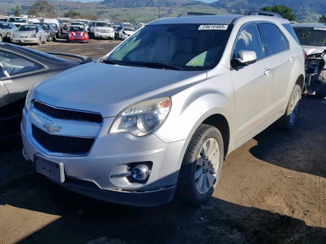 2CNFLPEY6A6258407 - 2010 CHEVROLET EQUINOX LT SILVER photo 2