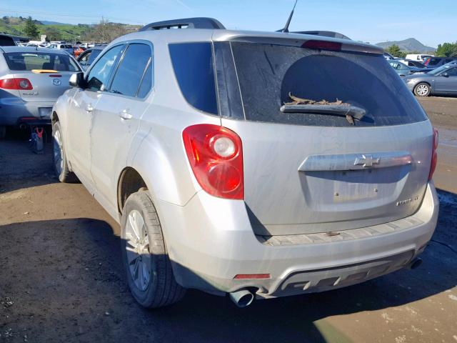 2CNFLPEY6A6258407 - 2010 CHEVROLET EQUINOX LT SILVER photo 3