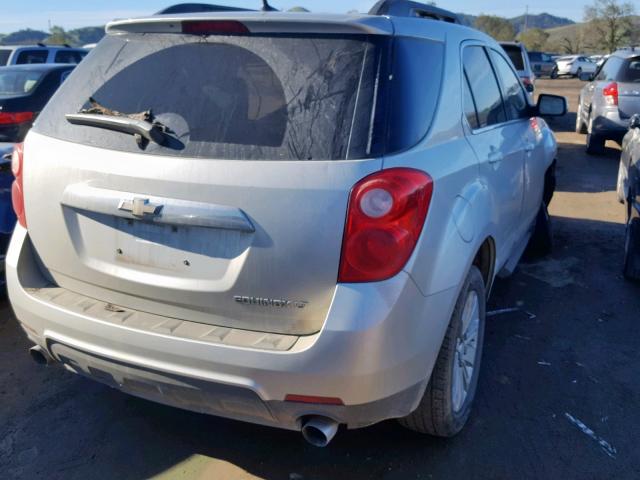 2CNFLPEY6A6258407 - 2010 CHEVROLET EQUINOX LT SILVER photo 4