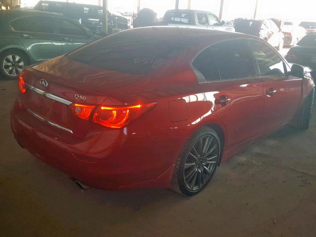 JN1FV7AP4HM850401 - 2017 INFINITI Q50 RED SP RED photo 4