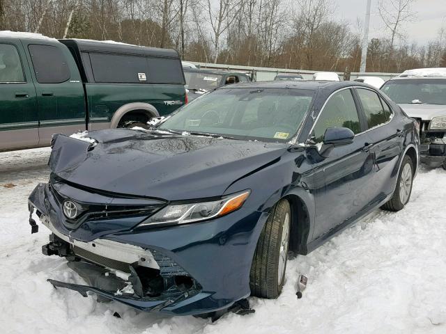 JTNB11HK7J3045000 - 2018 TOYOTA CAMRY L BLUE photo 2