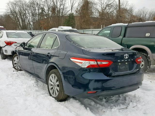 JTNB11HK7J3045000 - 2018 TOYOTA CAMRY L BLUE photo 3