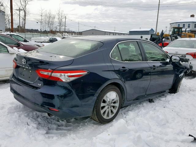 JTNB11HK7J3045000 - 2018 TOYOTA CAMRY L BLUE photo 4