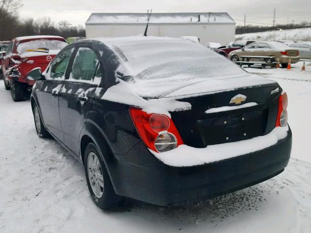 1G1JA5SH9C4185673 - 2012 CHEVROLET SONIC LS 黑色 照片 3