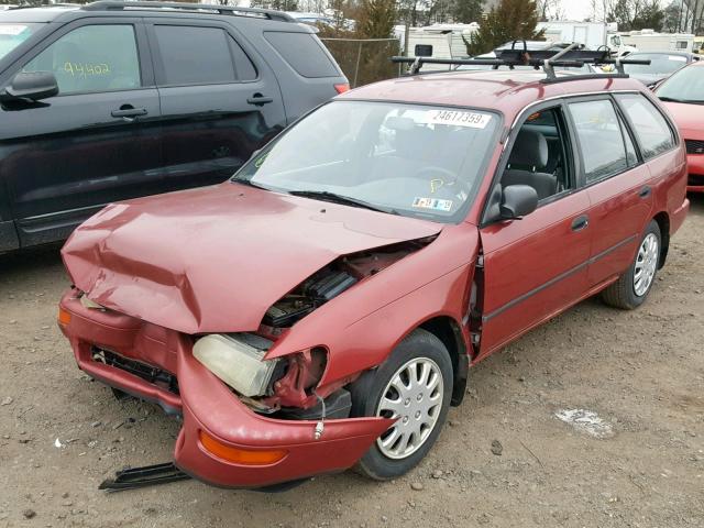 JT2AE09W9P0041498 - 1993 TOYOTA COROLLA BA RED photo 2